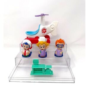 Bubble Guppies Helicopter Check Up Gil Pilot Nonny Nurse Deema Figure Roll N Go